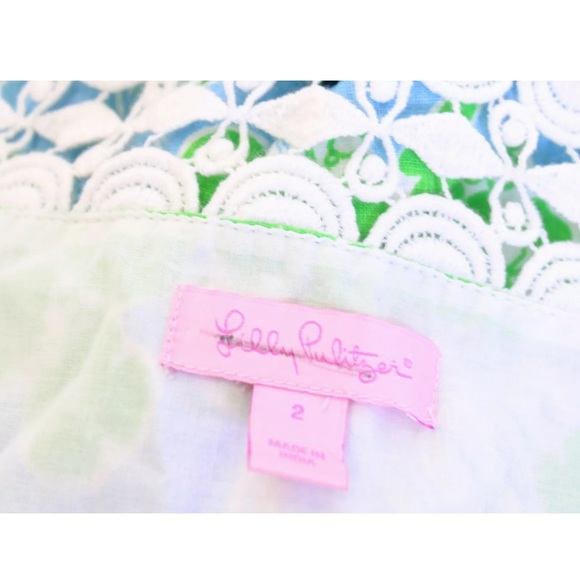 Lilly Pulitzer Seashell Floral Lace Trim Dress - Picture 6 of 9